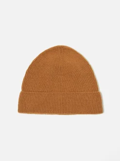 Outlet Watch Cap In Camel Italian Wool Men Accessories.