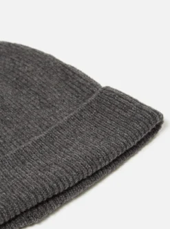 Outlet Watch Cap In Grey Italian Wool Men Accessories.