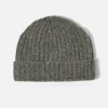 Best Watch Cap In Grey Lambswool Fleck Men Accessories.