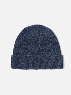 Clearance Watch Cap In Navy Twisted Italian Wool Men Accessories.