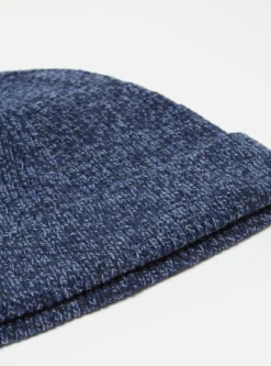 Clearance Watch Cap In Navy Twisted Italian Wool Men Accessories.