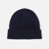 Outlet Watch Cap In Navy Eco Wool Men Accessories.
