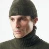 Store Watch Cap In Olive Eco Wool Men Accessories.