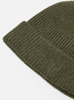 Store Watch Cap In Olive Eco Wool Men Accessories.