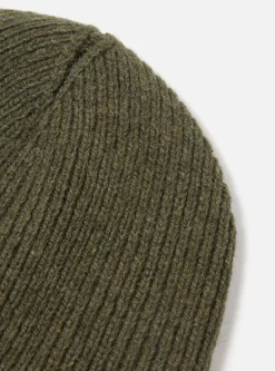 Store Watch Cap In Olive Eco Wool Men Accessories.