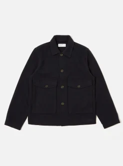 Fashion Watchman Ii Jacket In Navy Recycled Soft Wool Men Jackets.