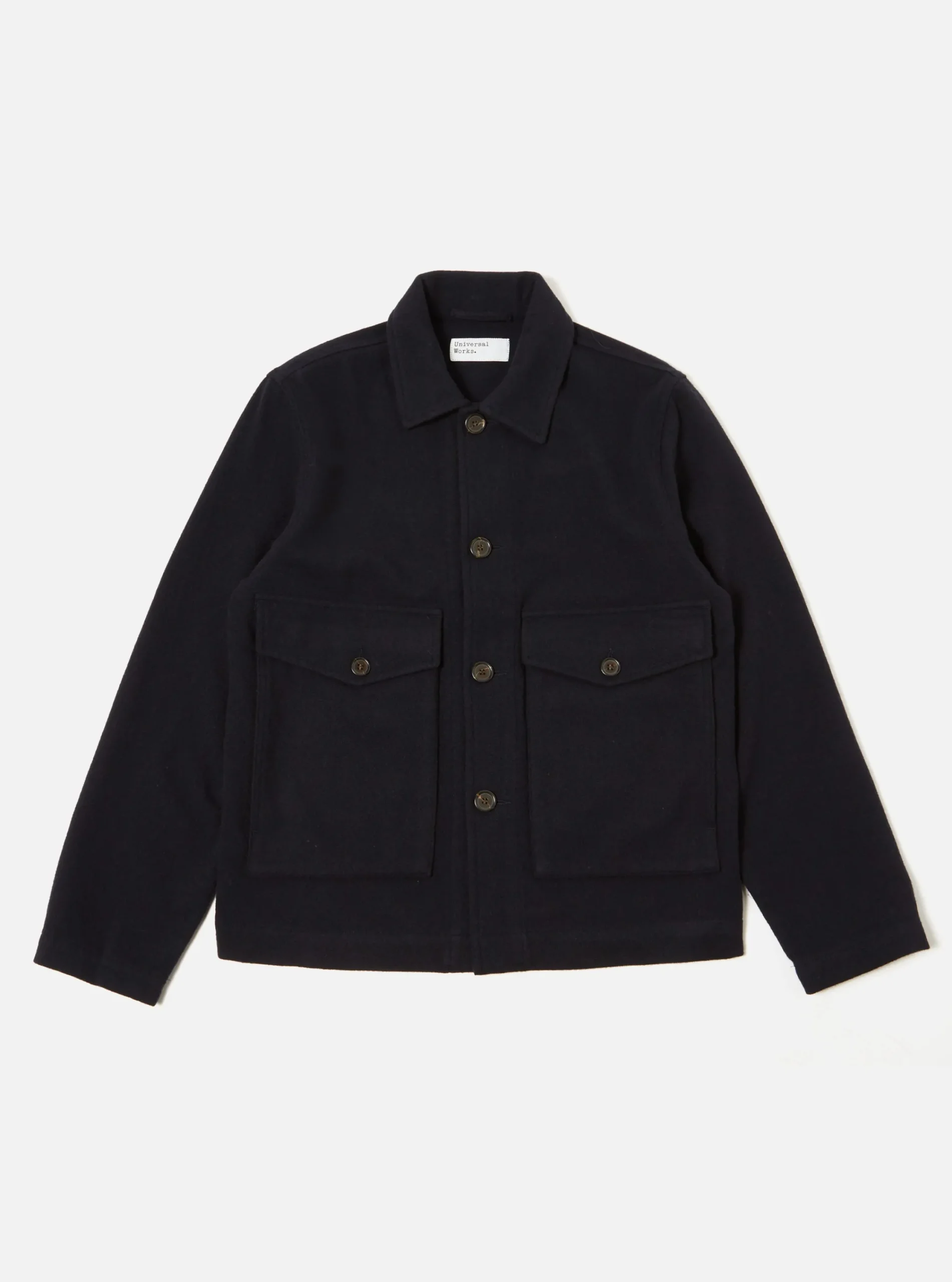 Fashion Watchman Ii Jacket In Navy Recycled Soft Wool Men Jackets.