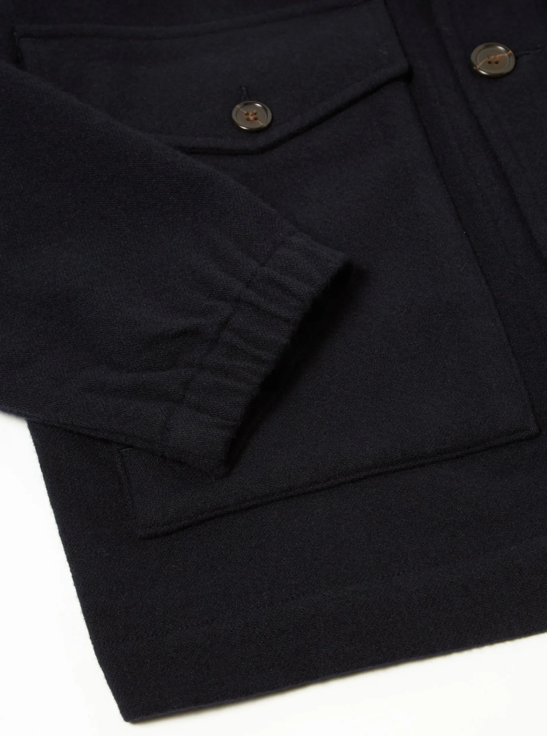 Fashion Watchman Ii Jacket In Navy Recycled Soft Wool Men Jackets.