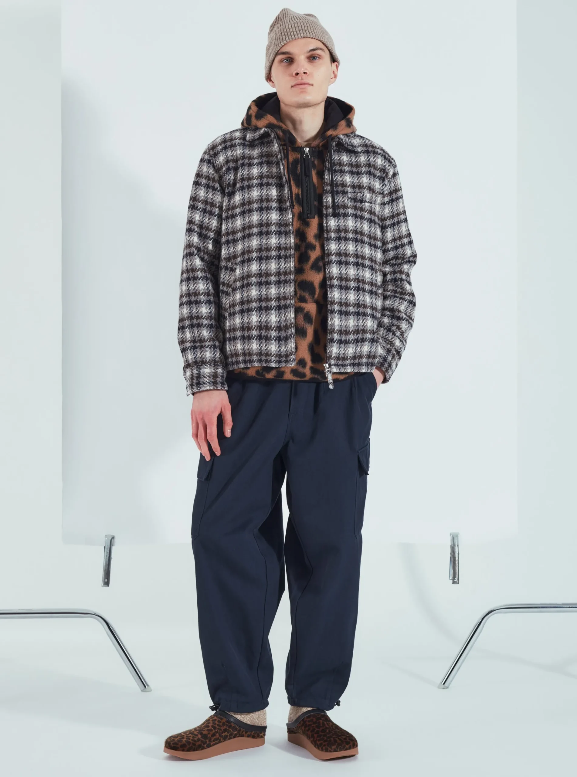 Best Sale Windcheater Ii In Grey Cortina Tweed Men Jackets.