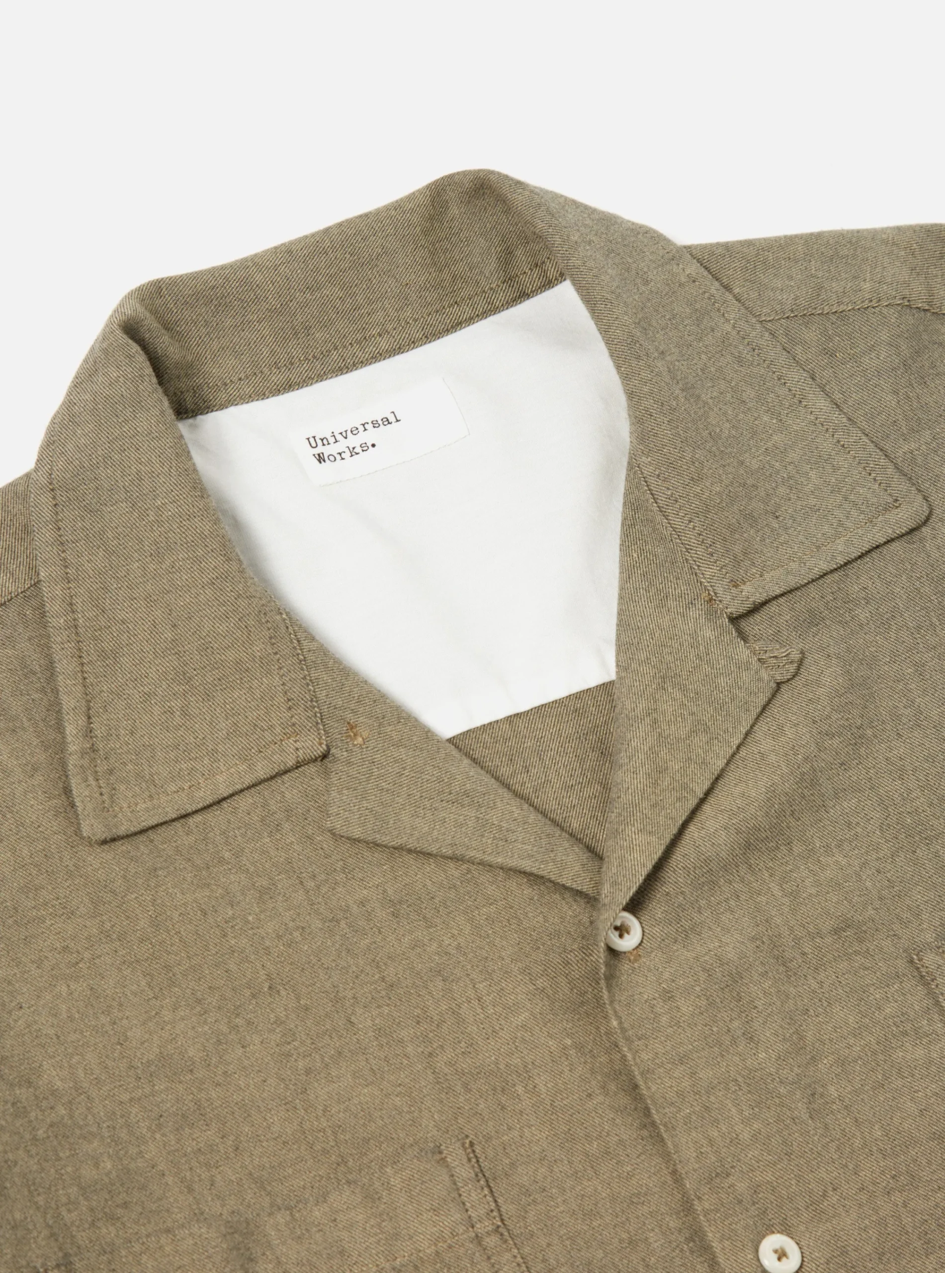 Cheap Work Shirt In Olive It Brushed Twill Men Shirts.