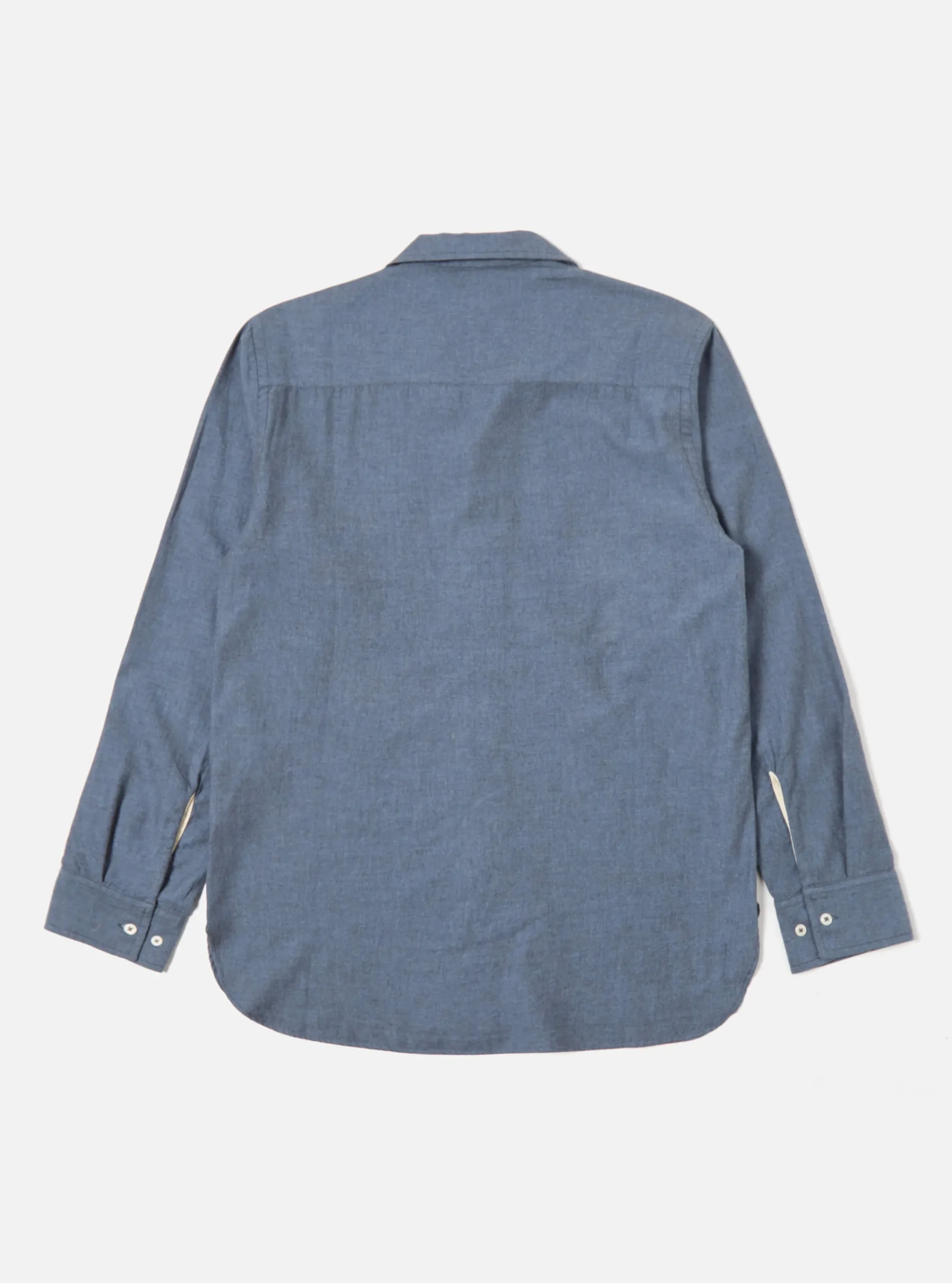 Fashion Work Shirt In Blue It Brushed Twill Men Shirts.