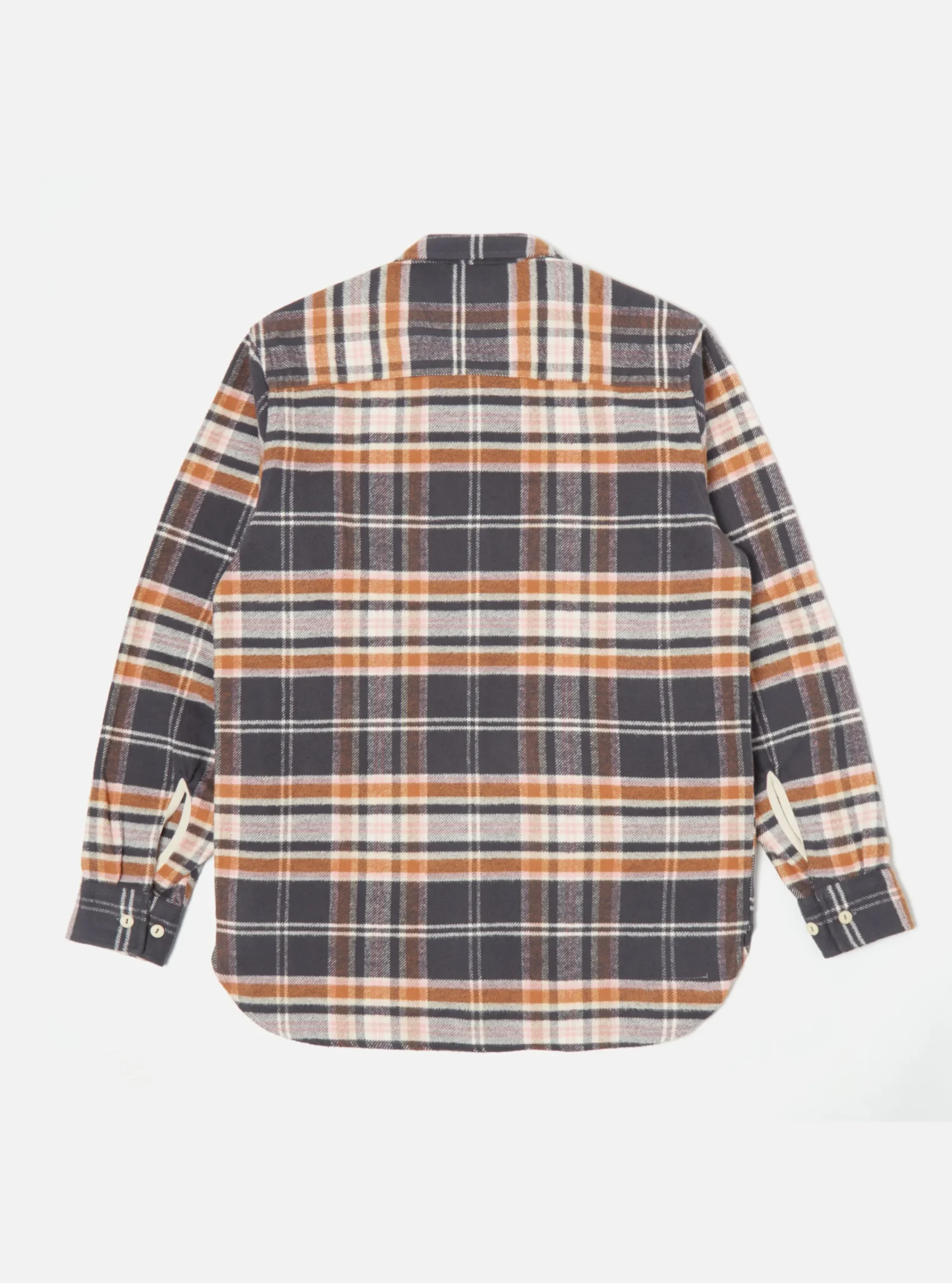 Best Sale Work Shirt In Grey Check Barrow Brush Flannel Men Overshirts.