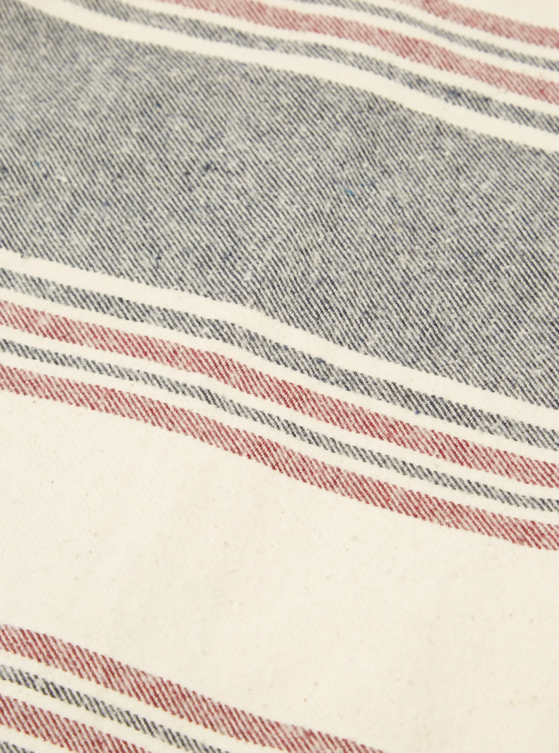 New Work Shirt In Ecru Brushed Stripe Men Overshirts.
