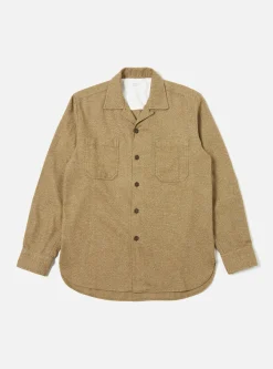Cheap Work Shirt In Olive Soft Flannel Cotton Men Overshirts.