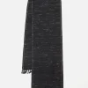 Sale Yak Scarf In Charcoal/Stone Yak Wool Men Accessories.
