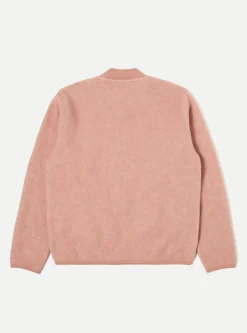 Online Zip Bomber In Pink Wool Fleece Men Fleece.