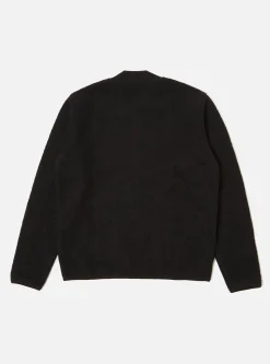 Flash Sale Zip Bomber In Black Wool Fleece Men Fleece.