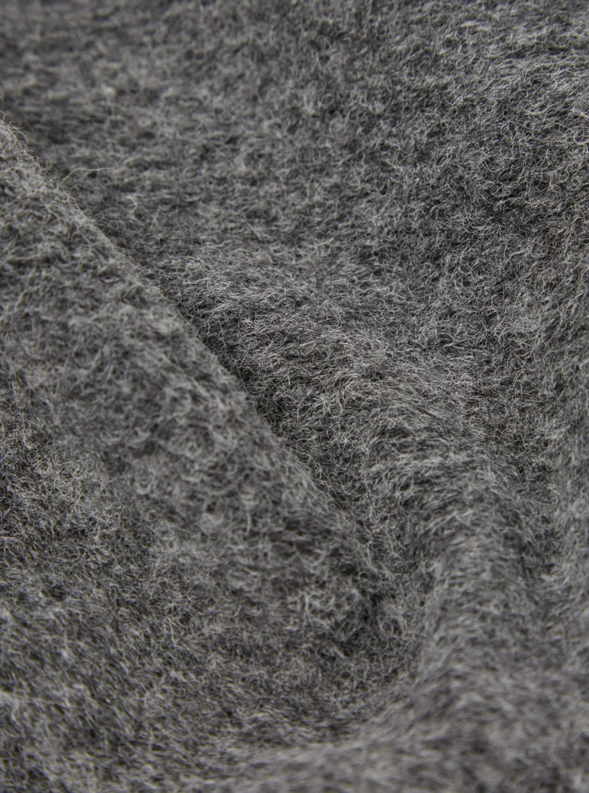 Cheap Zip Bomber In Grey Marl Wool Fleece Men Fleece.
