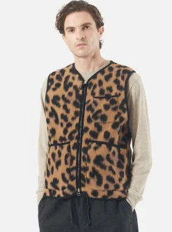 Best Zip Gilet In Cumin Montenero Fleece Men Fleece.