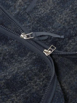 Clearance Zip Gilet In Navy Swarm Fleece Men Fleece.