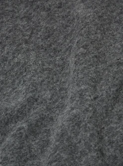 Fashion Zip Waistcoat In Grey Marl Wool Fleece Men Fleece.