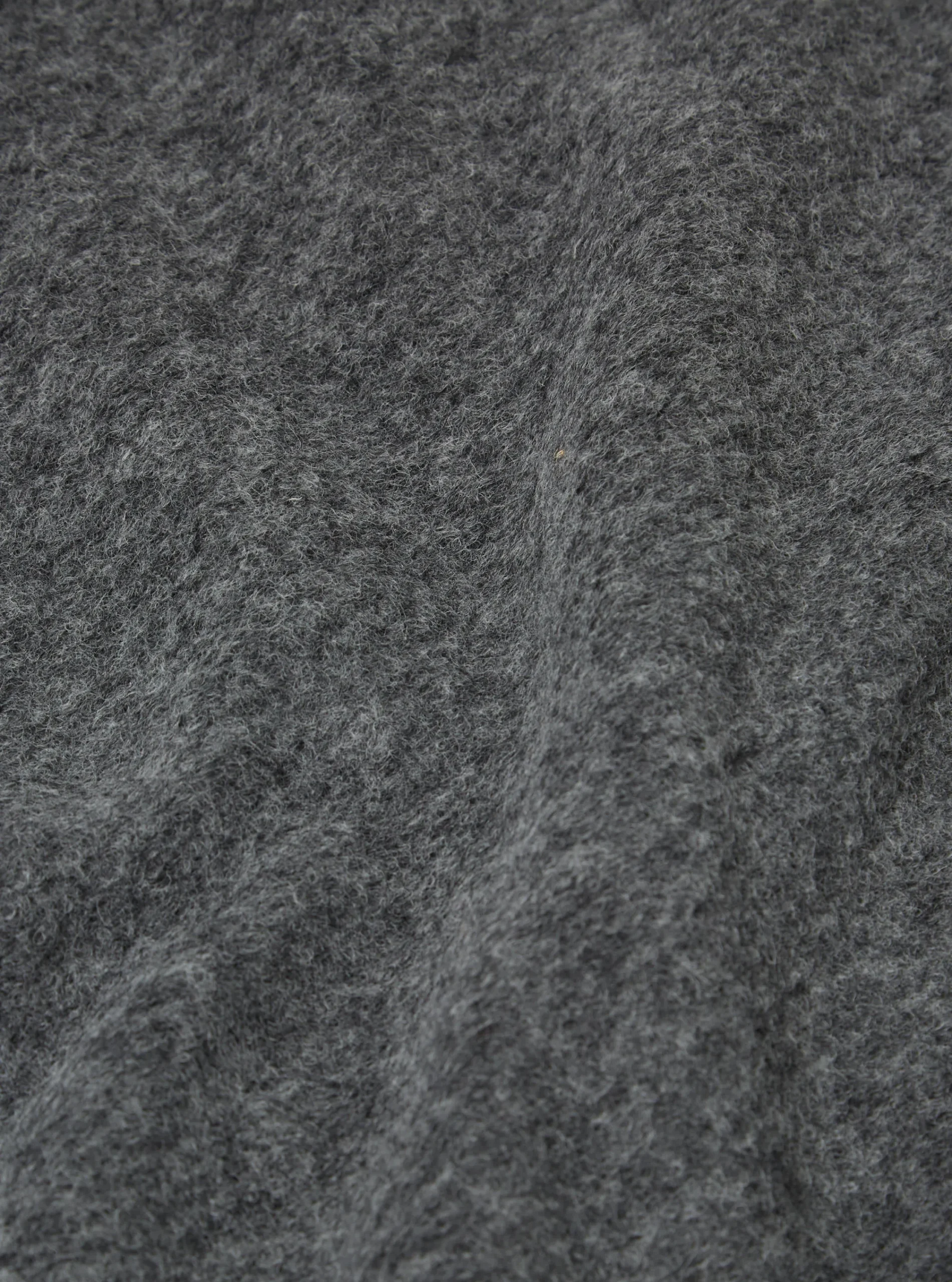 Fashion Zip Waistcoat In Grey Marl Wool Fleece Men Fleece.