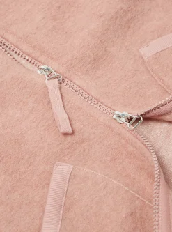Discount Zip Waistcoat In Pink Wool Fleece Men Fleece.