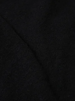 New Zip Waistcoat In Black Wool Fleece Men Fleece.