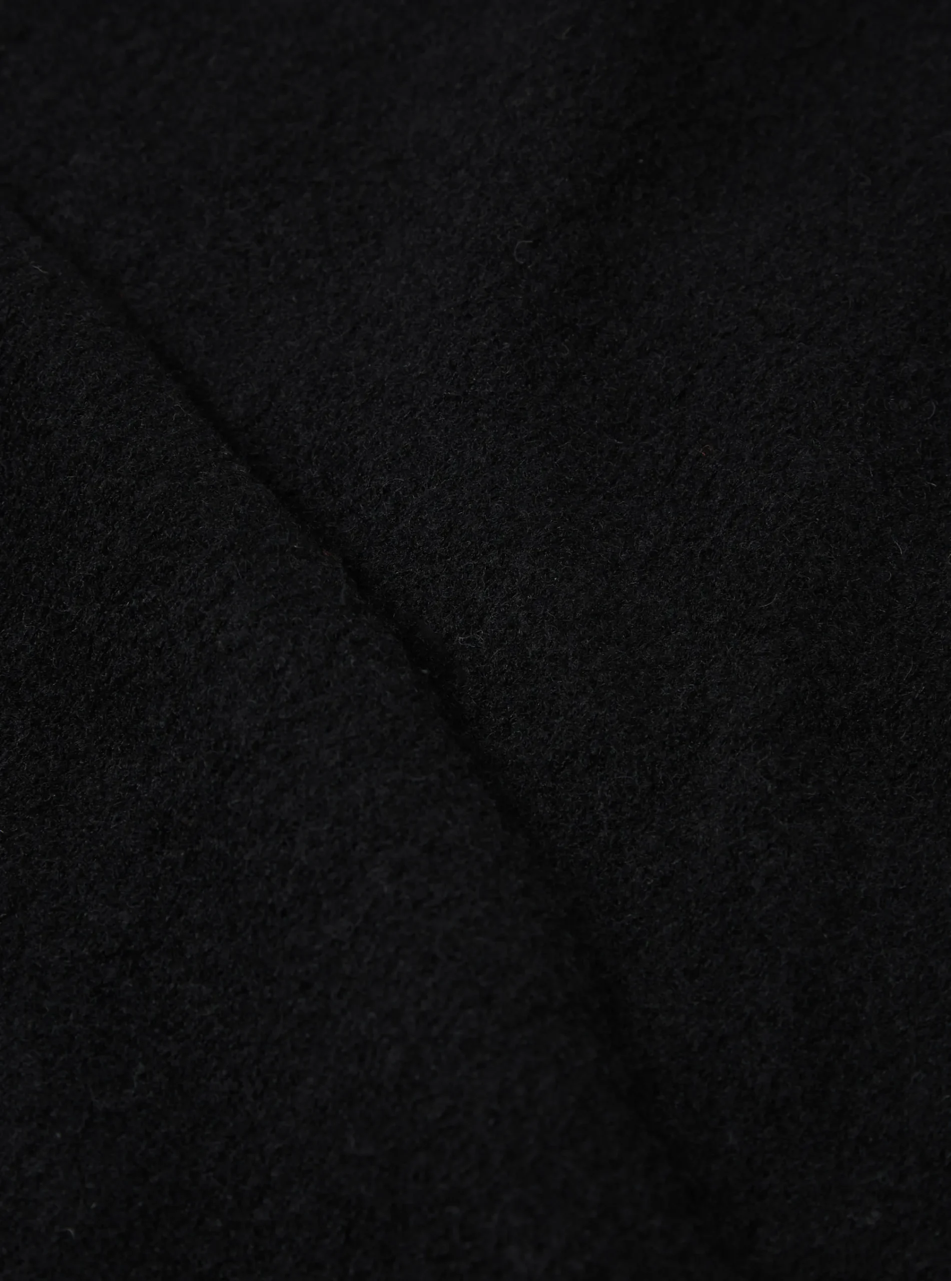 New Zip Waistcoat In Black Wool Fleece Men Fleece.