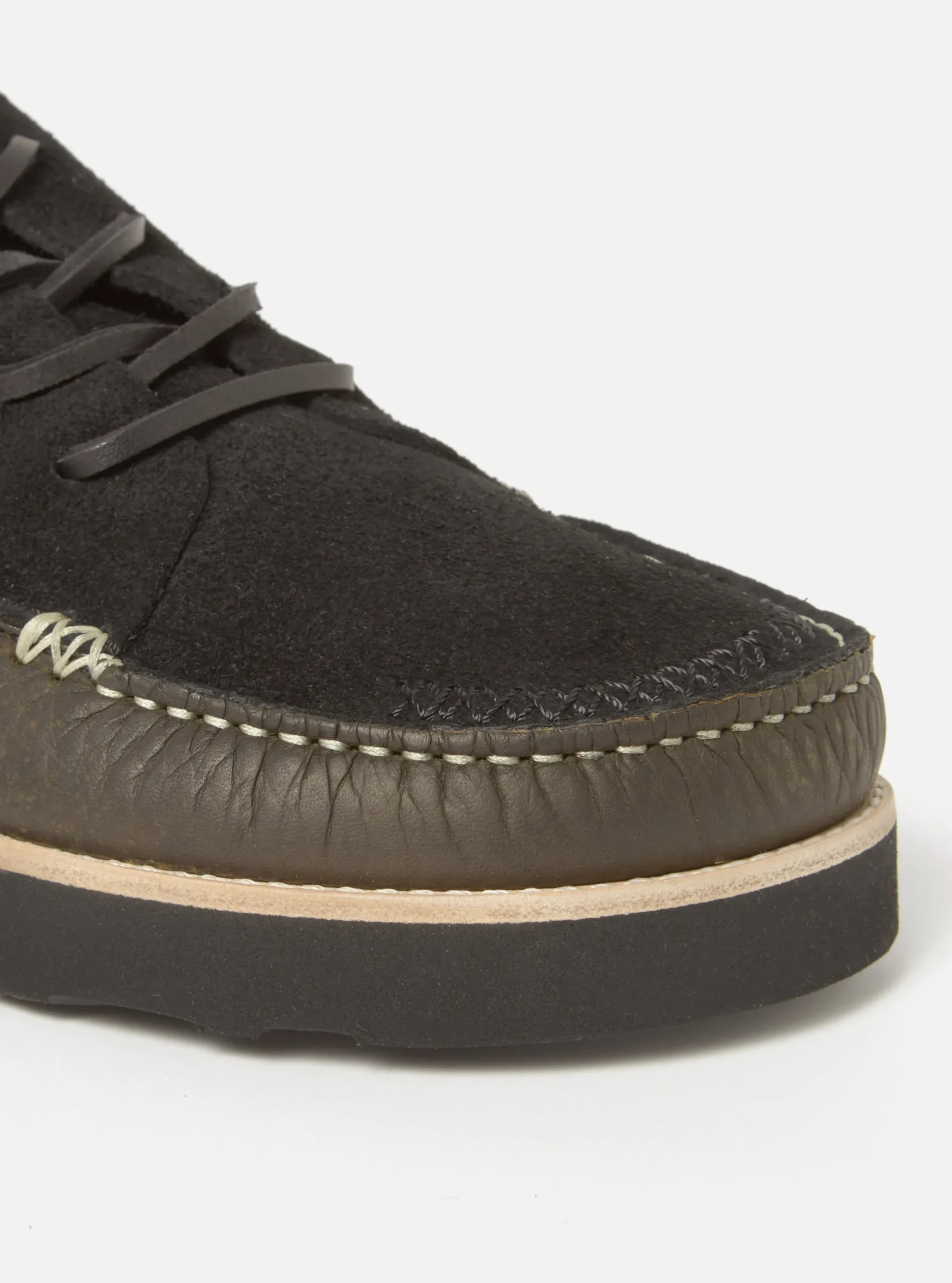 New Yogi X Finn In Black/Khaki Suede/Tumbled Leather Men Footwear.