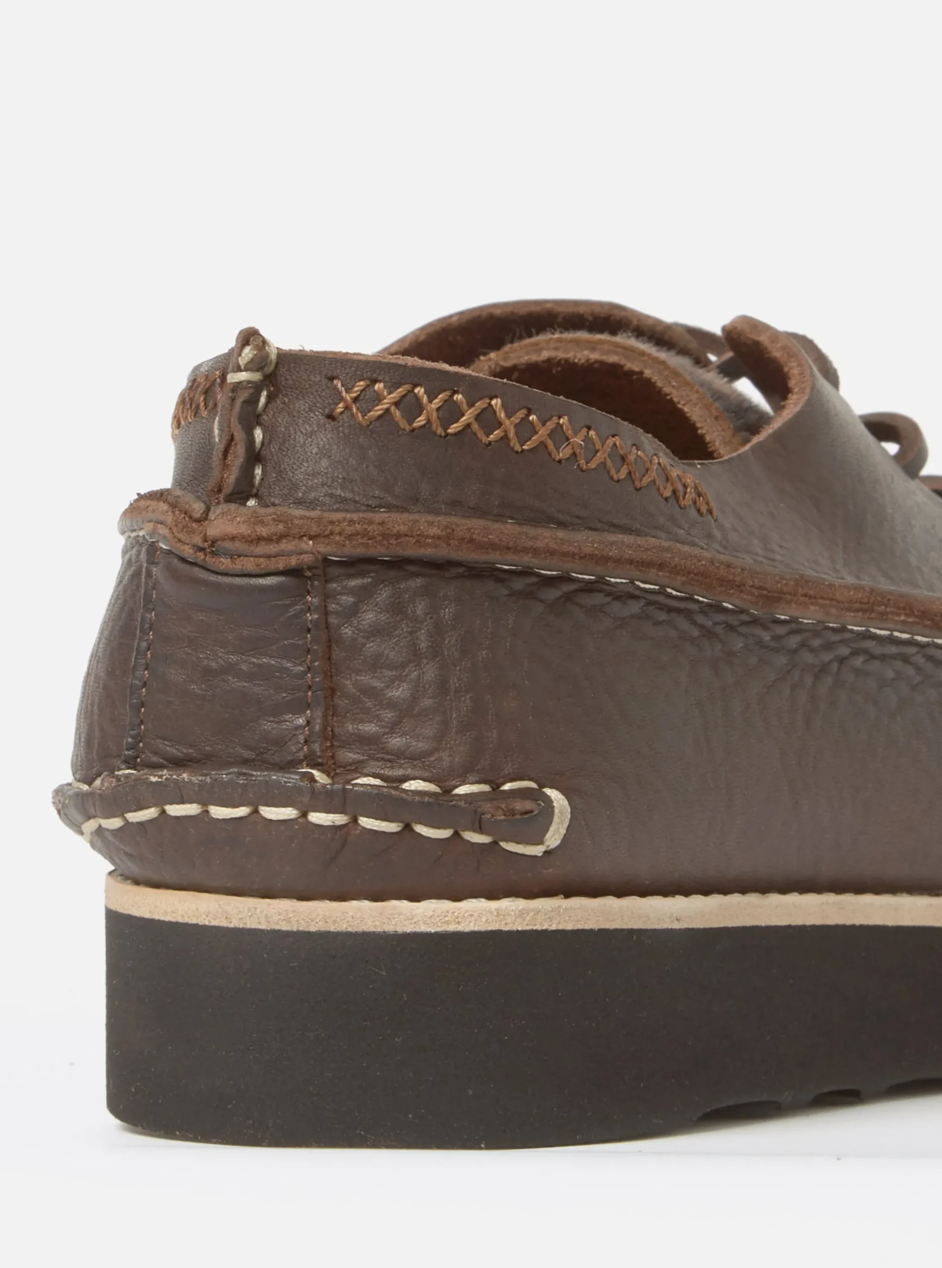 Shop Yogi X Finn In Dark Brown/Leopard Tumbled/Fur Leather Men Footwear.