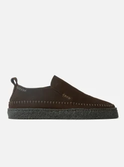 Outlet Yogi X Hitch Loafer In Chocolate Suede/Black Crepe Men Footwear.